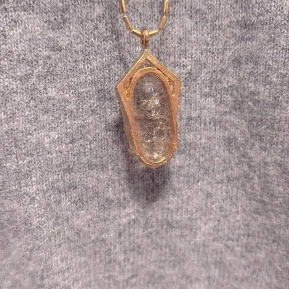 NWT [Vince Camuto] Iridescent Gemstone Dual Strand Gold Chain Pendant Necklace - Picture 8 of 10